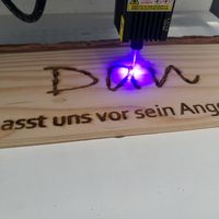 Lasergravur Dankstelle Kreuz 3